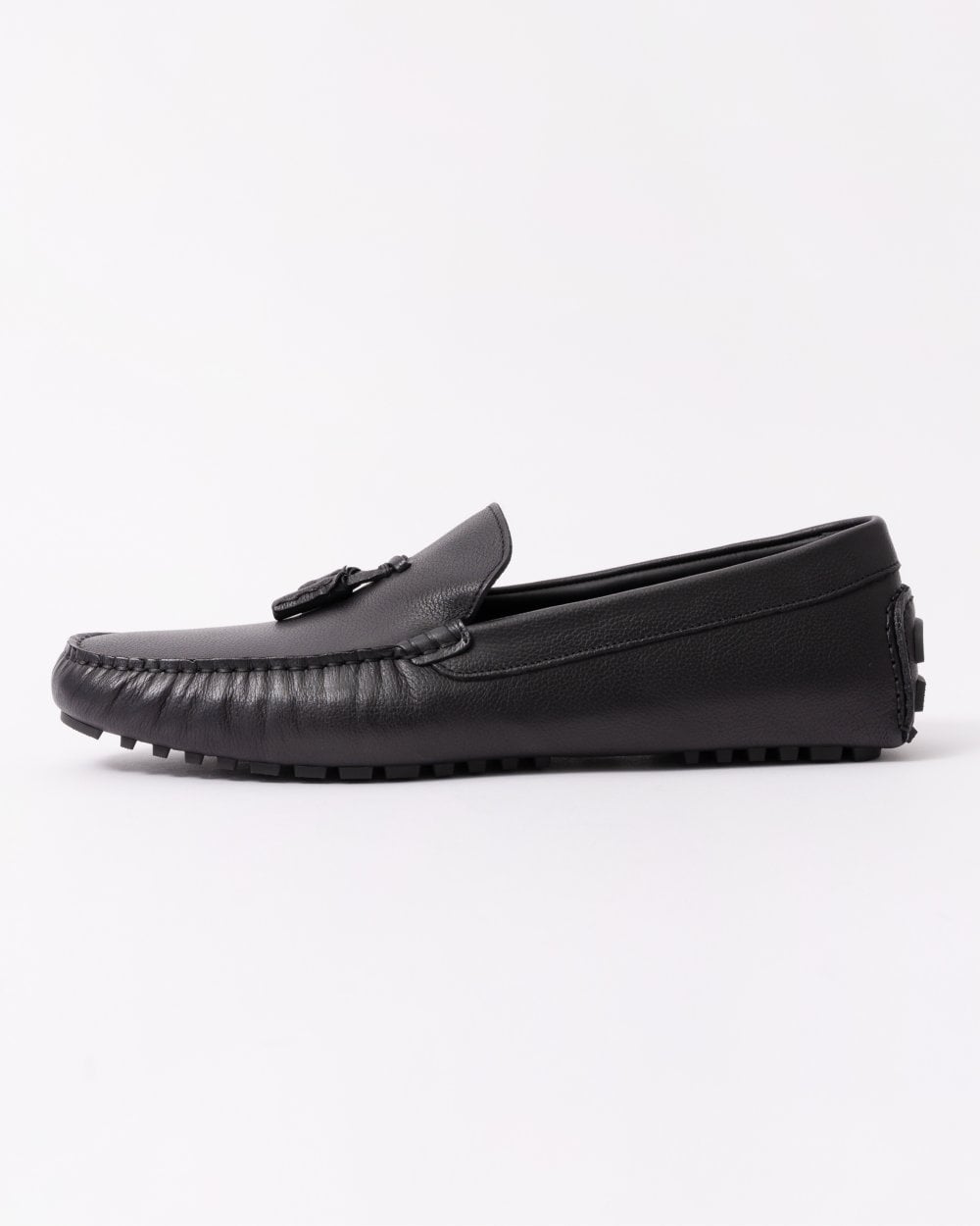 BOSS Orange Mens Calf Leather Driving Moccasins - Black 001