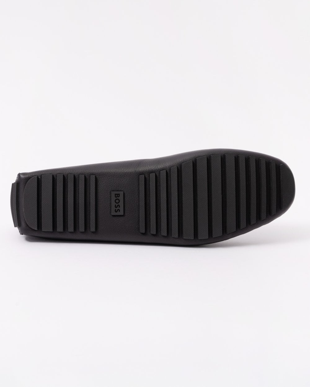 BOSS Orange Mens Calf Leather Driving Moccasins - Black 001