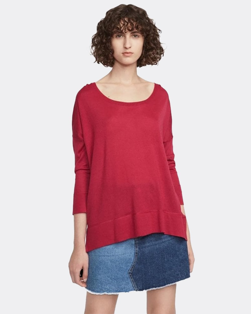 Spring Light Knits Long Sleeve Scoop Neck Womens Jumper