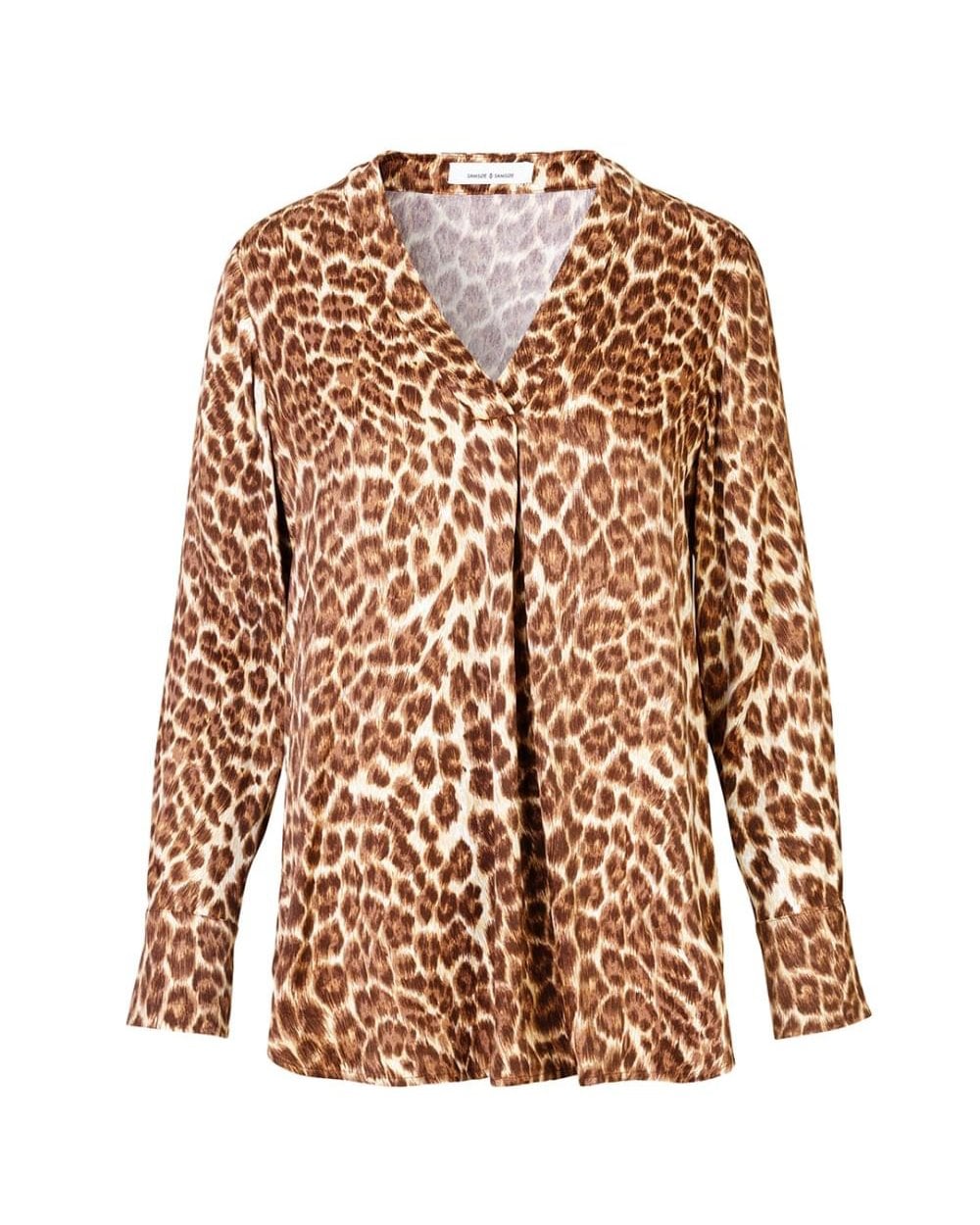 Samsoe & Samsoe Womens Hamill Vn Aop Top 7700