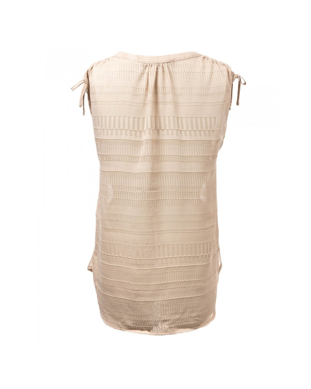 French Connection Denia Sheer Sleeveless Womens Blouse