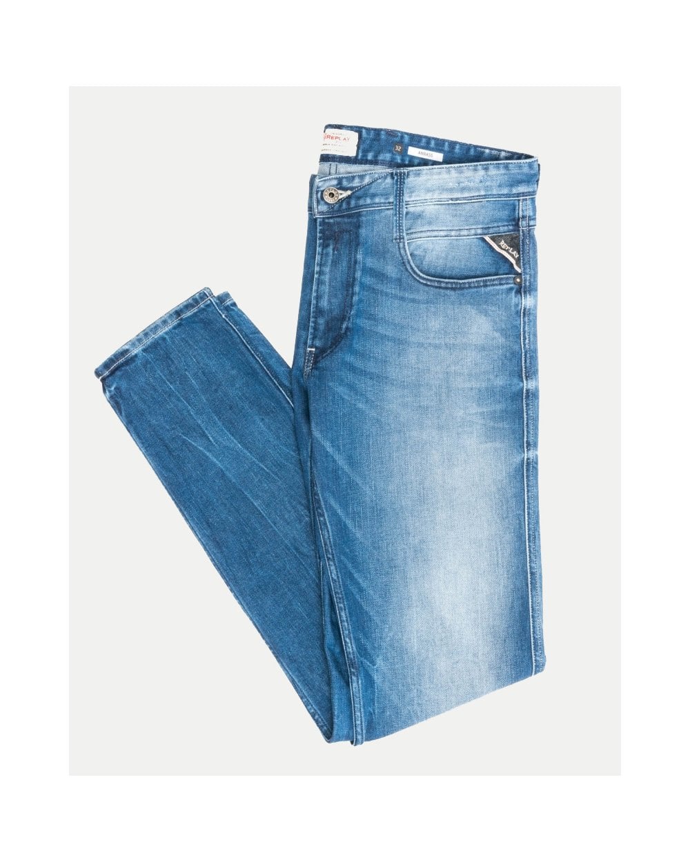 Replay Anbass Mens Slim Fit Jeans