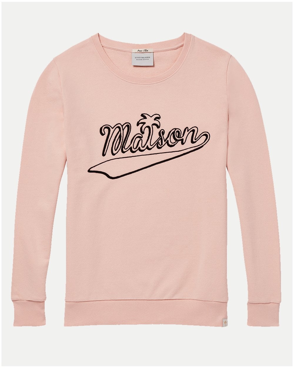 Maison Scotch Crew Neck Graphic Womens Sweat