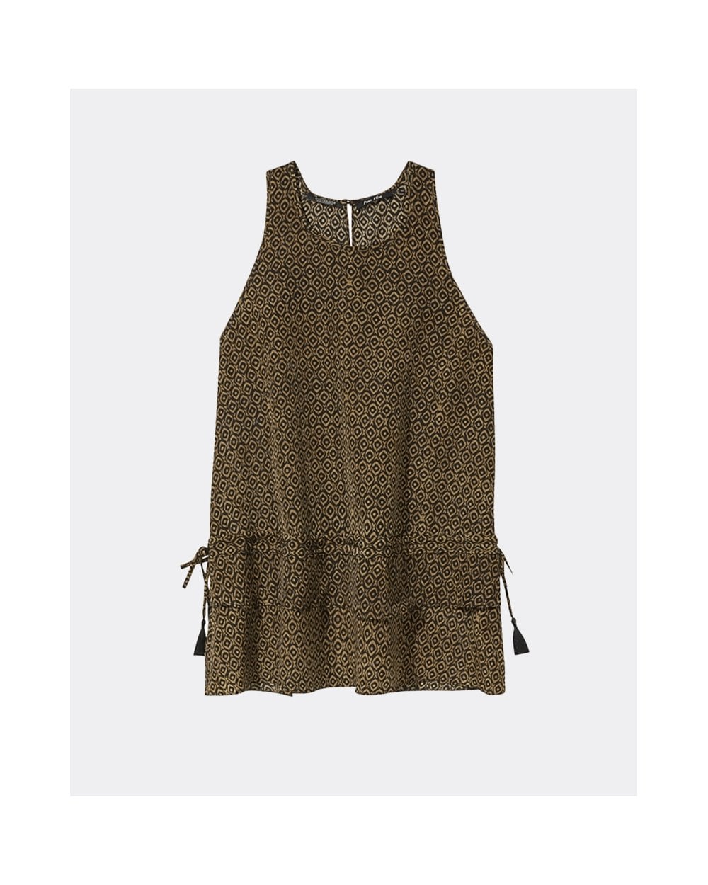 Maison Scotch Silky Feel Higher Neckline Womens Tank Top