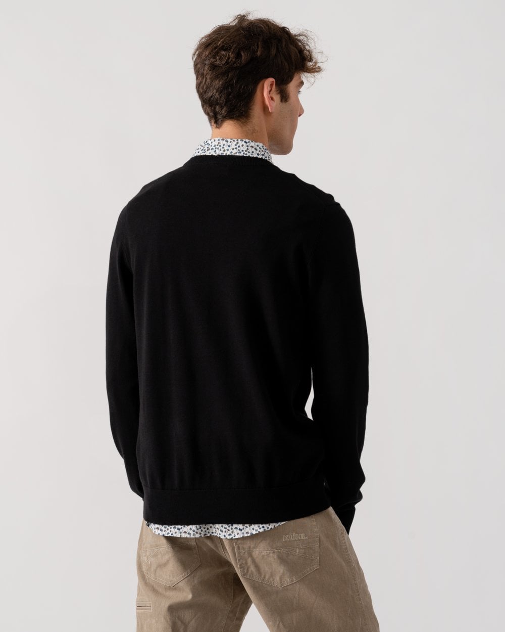 PS Paul Smith Mens Crew Neck Zebra Badge Jumper - 79 Black