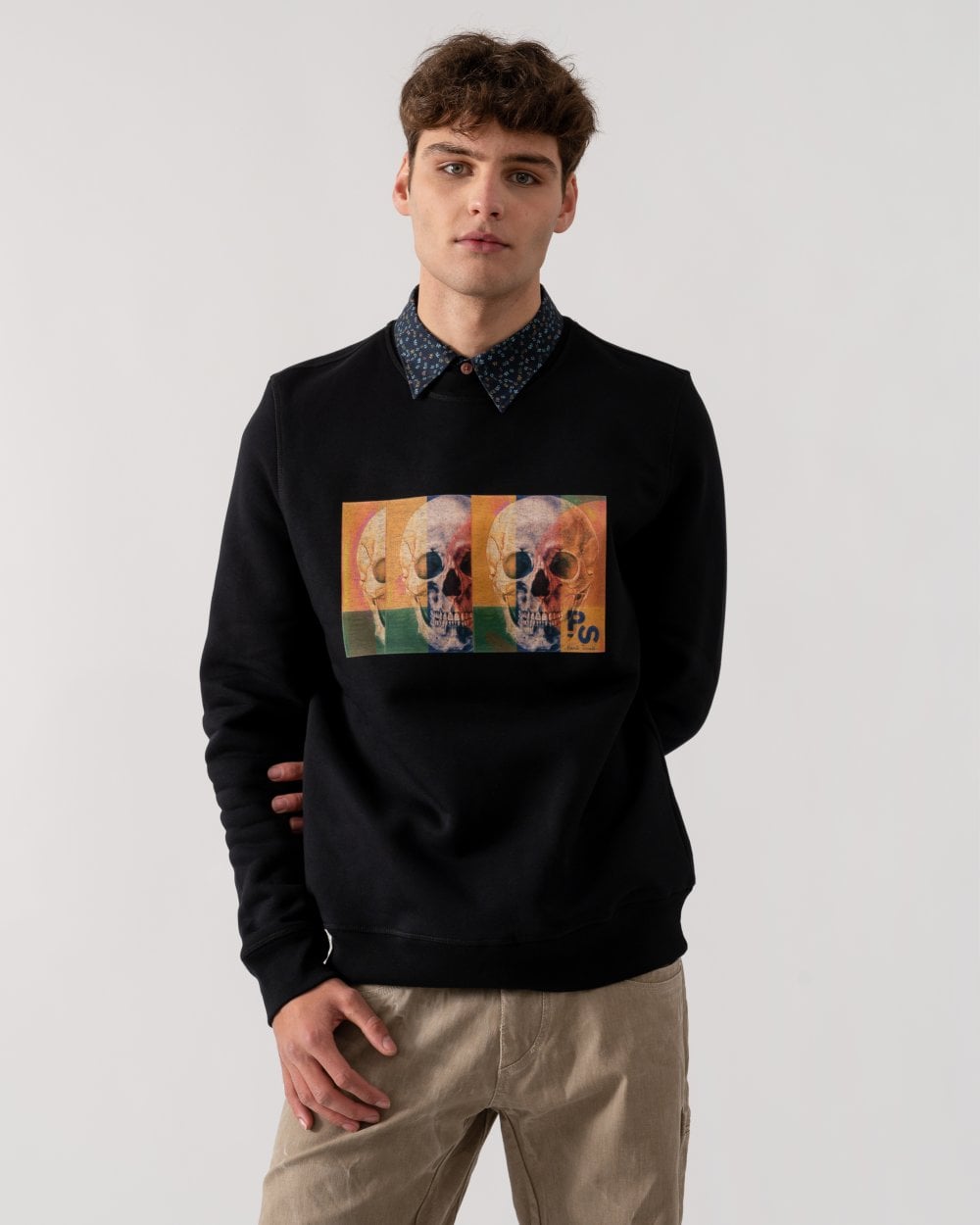 Paul Smith PS Paul Smith Mens Regular Fit Skull Square Sweatshirt