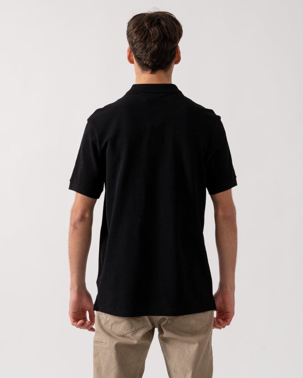 PS Paul Smith Mens Organic Cotton Zebra Logo Polo Shirt - 79 Black