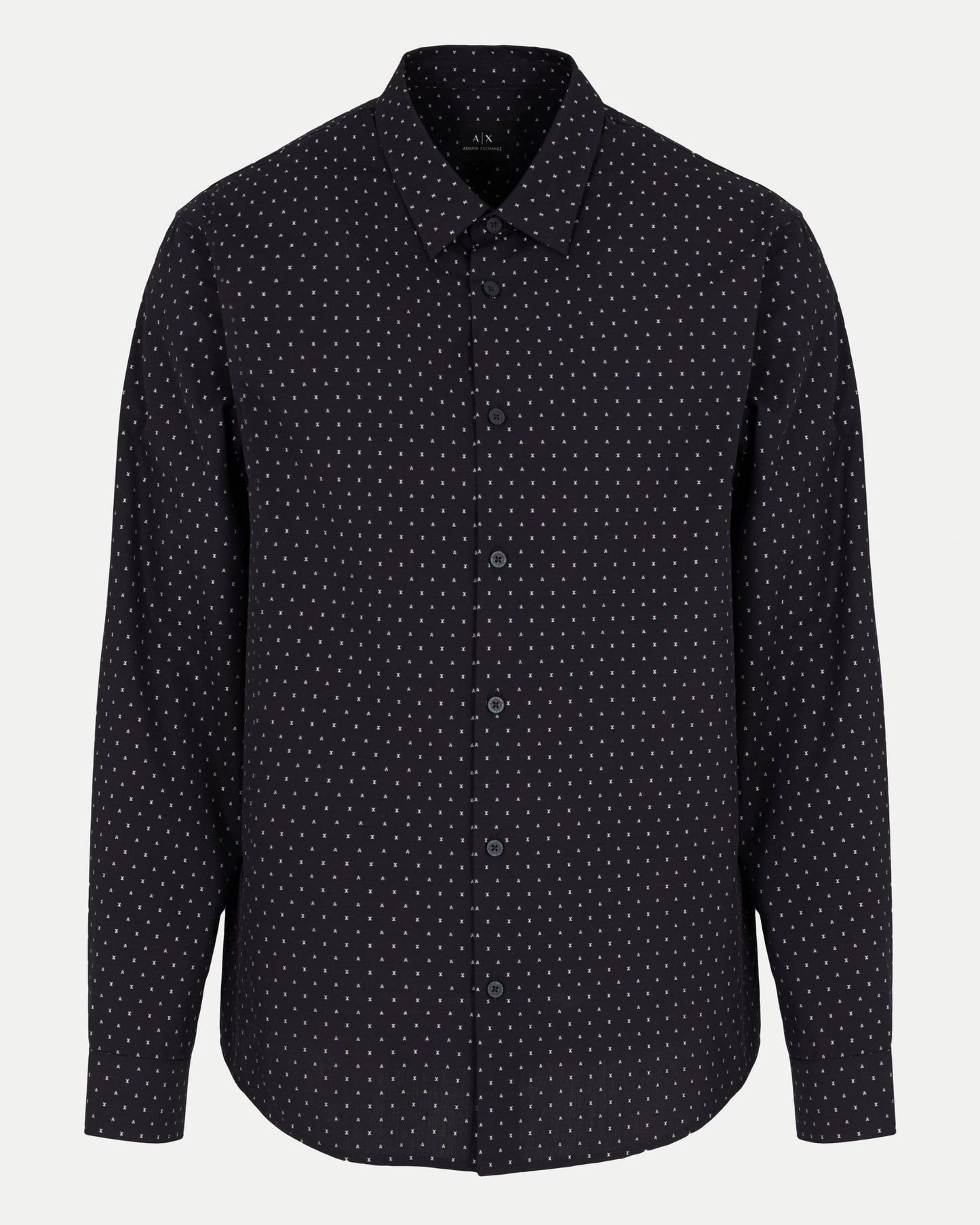 Armani Exchange Armani Exchange Mens AX Print Long Sleeve Shirt