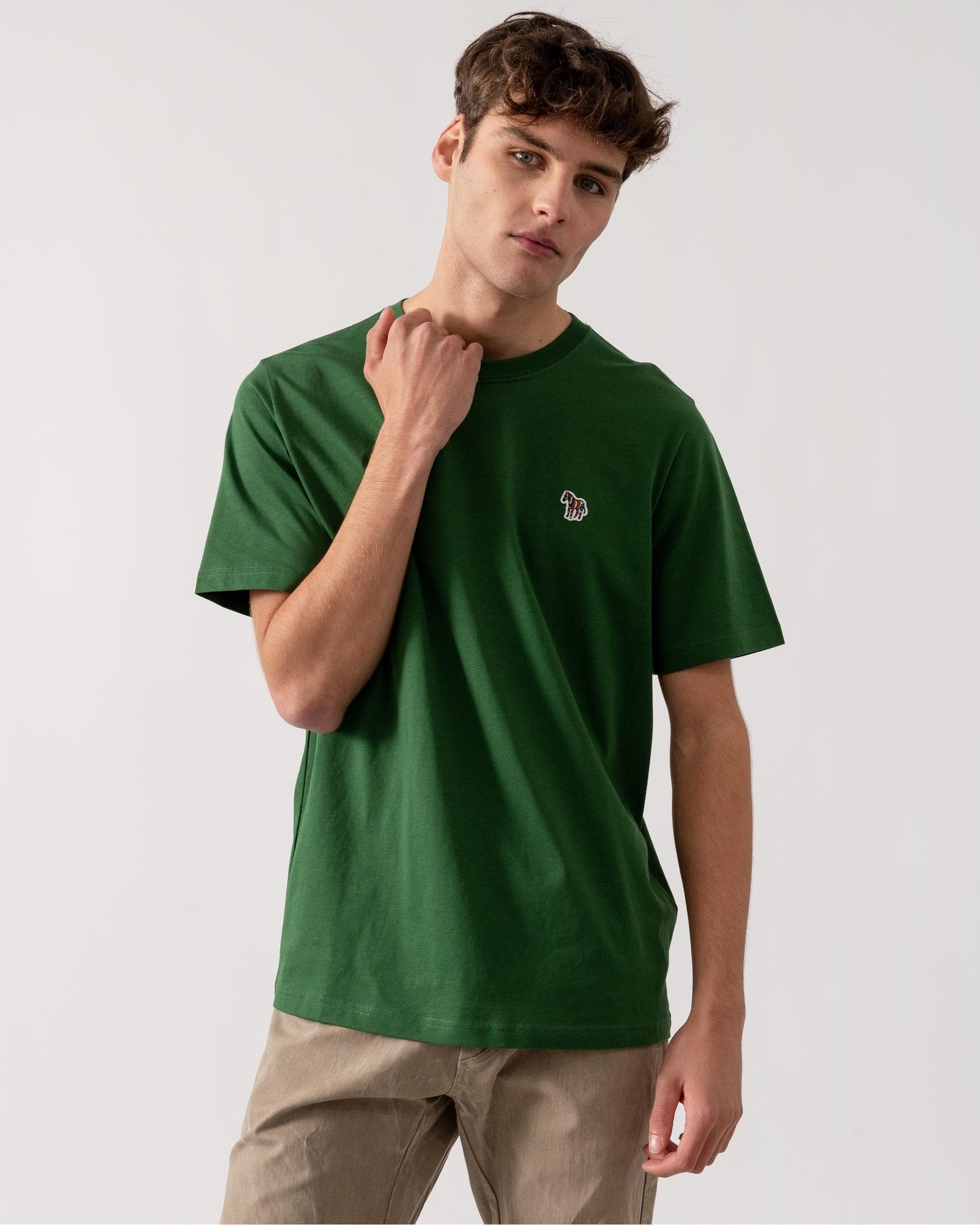 PS Paul Smith Mens Regular Fit Short Sleeve Zebra T-Shirt