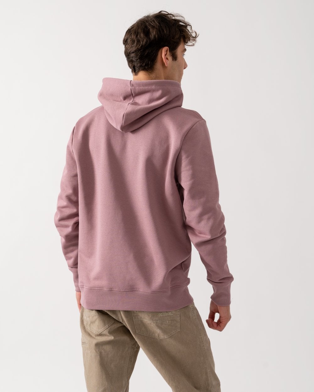 PS Paul Smith Mens Regular Fit Pullover Zebra Hoodie - 55 Mauve