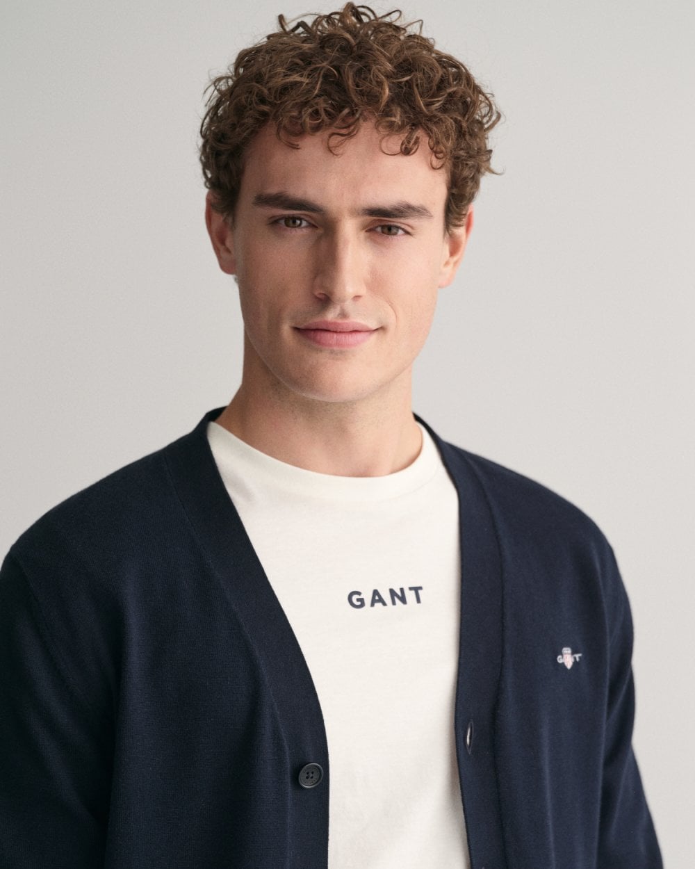 GANT GANT Mens Classic Cotton V-Neck Cardigan