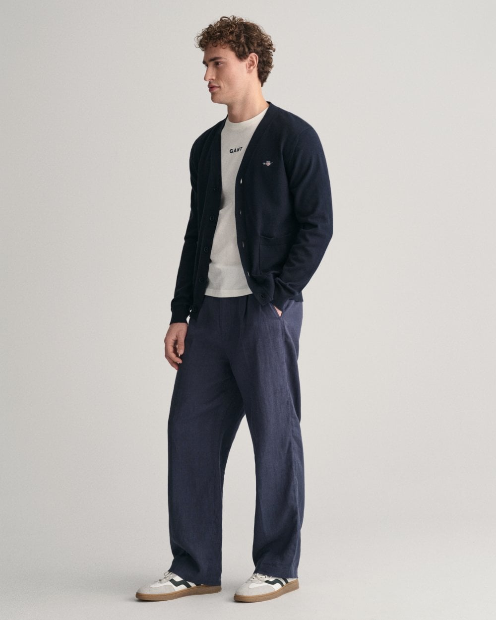 GANT GANT Mens Classic Cotton V-Neck Cardigan