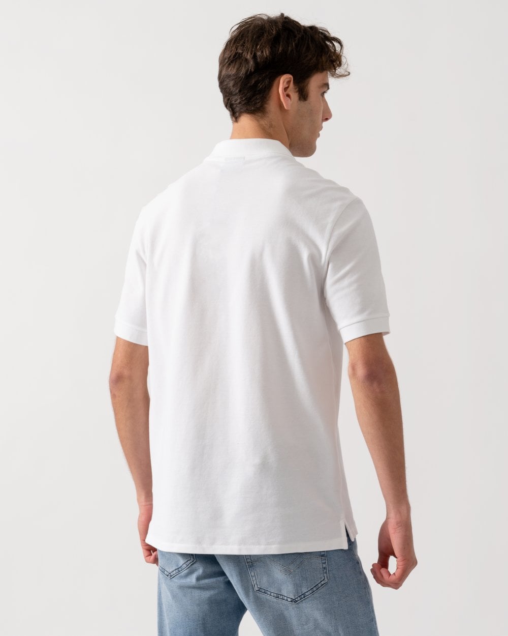 PS Paul Smith Mens Organic Cotton Zebra Logo Polo Shirt - 01 White