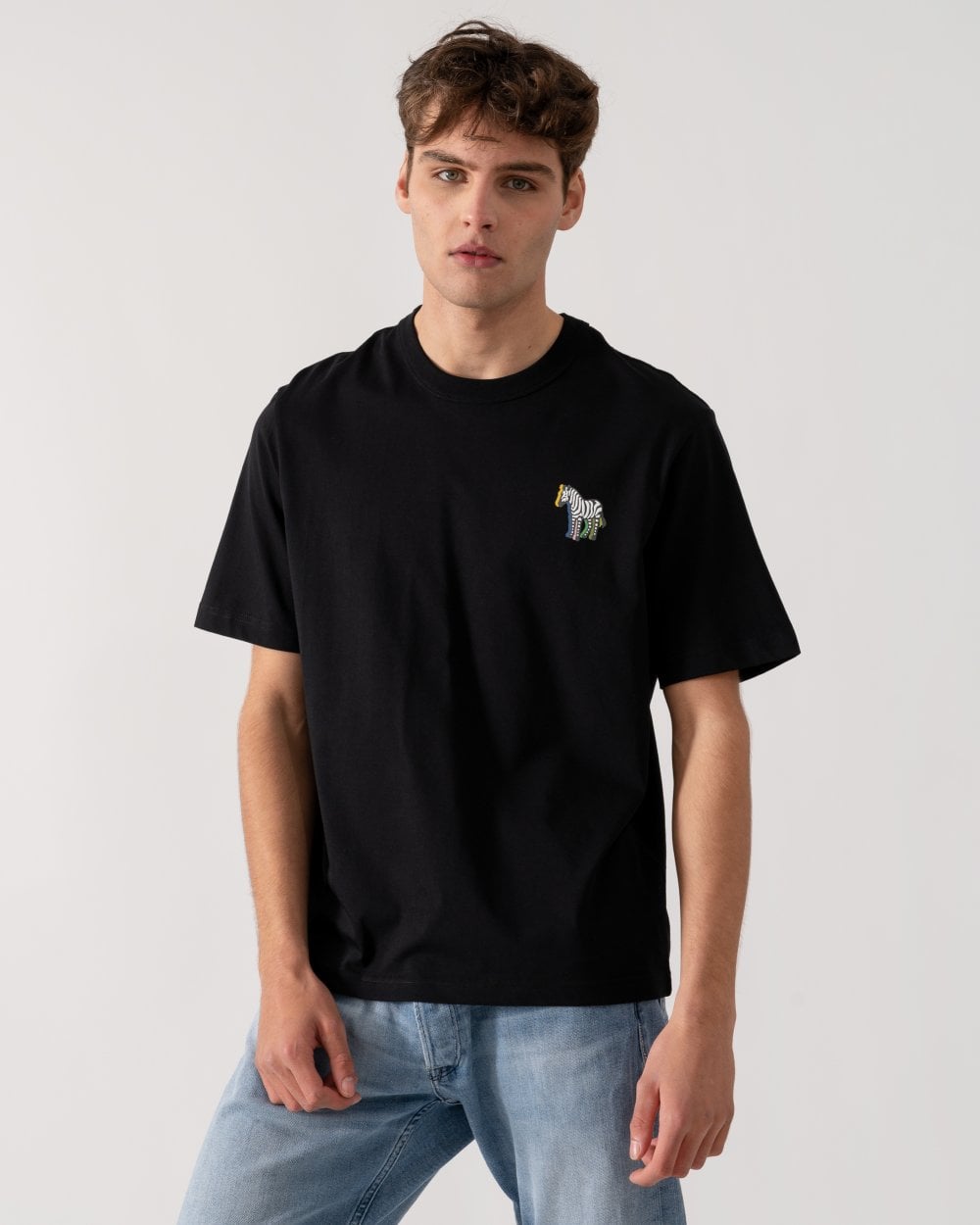 PS Paul Smith Mens Regular Fit Zebra Puff T-Shirt