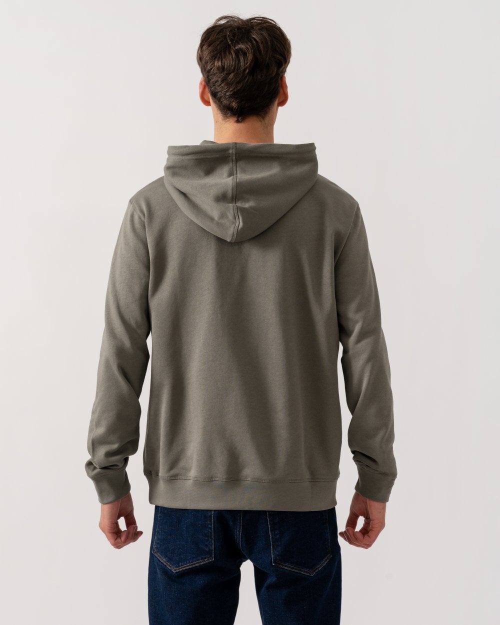 BOSS Orange Wetalk Mens Pullover Hoodie With Logo Patch - Open Grey 076