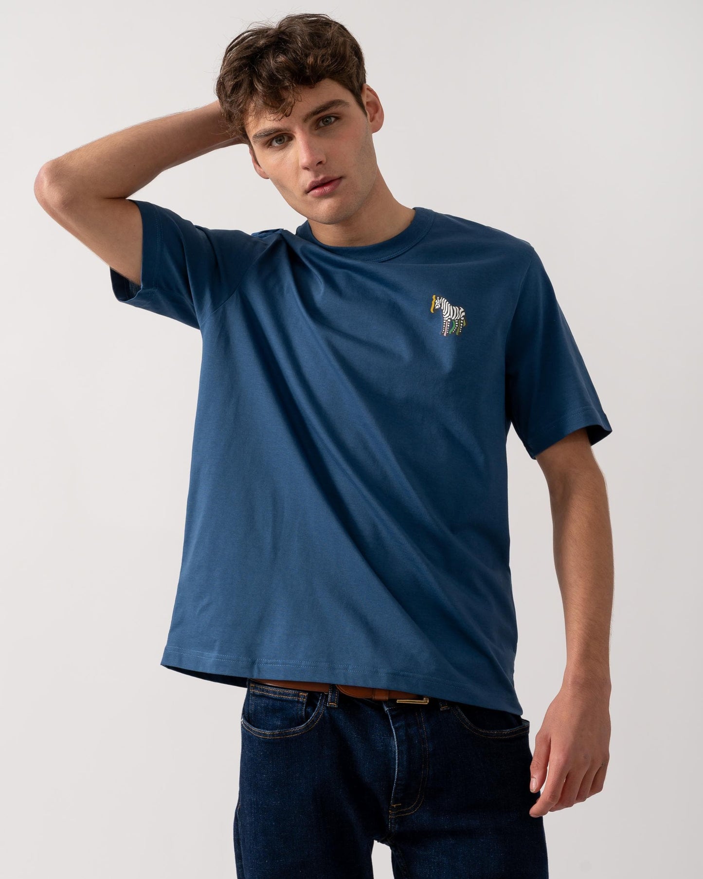 PS Paul Smith Mens Regular Fit Zebra Puff T-Shirt