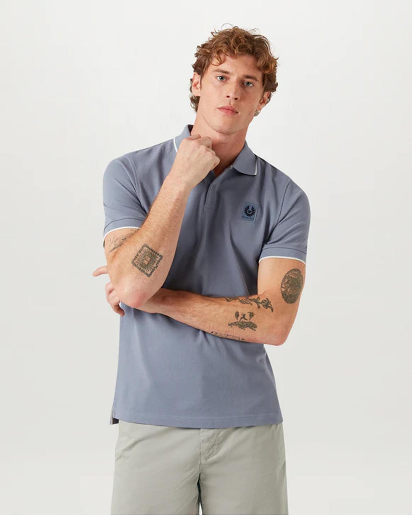 Belstaff Mens Tipped Polo