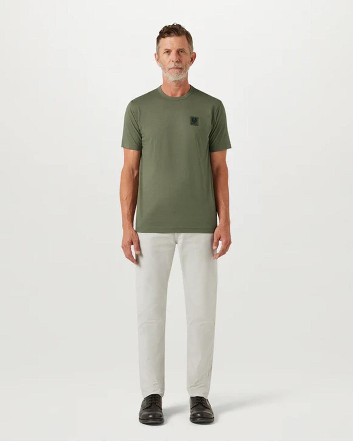 Belstaff Short Sleeved Mens Logo Patch T-Shirt