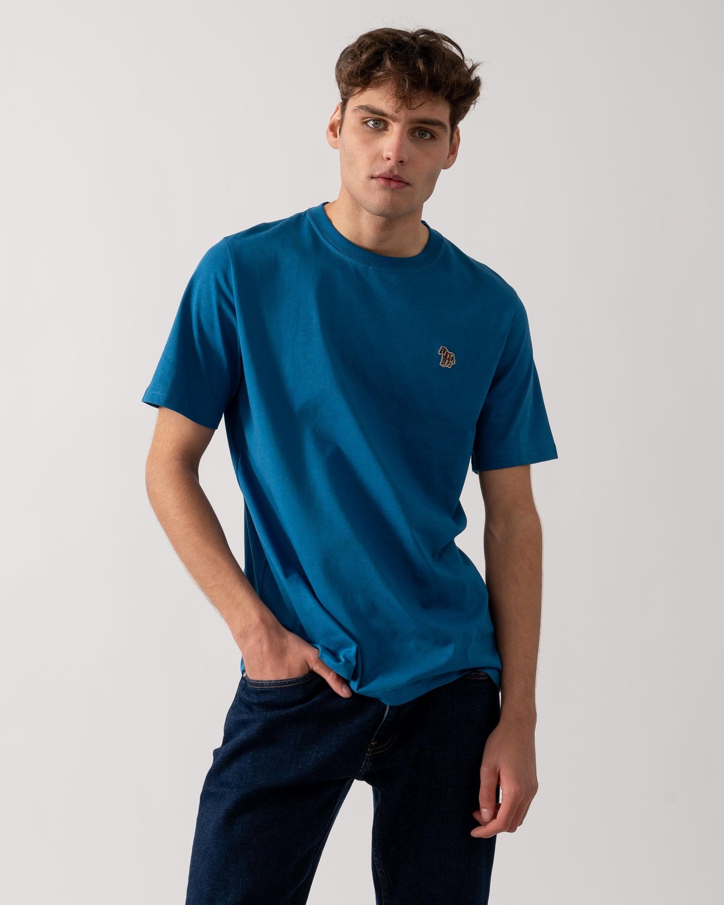 PS Paul Smith Mens Regular Fit Short Sleeve Zebra T-Shirt