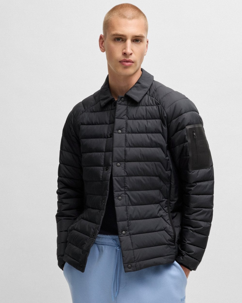 BOSS Green BOSS Green Taranis Mens Water-Repellent Jacket with Lightweight Insulation