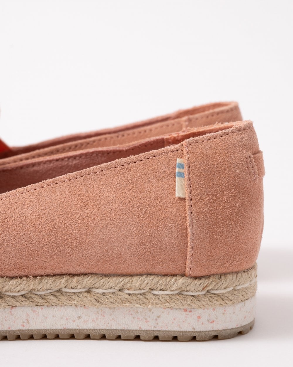 TOMS Coral Pink Suede Womens Palma Espadrille