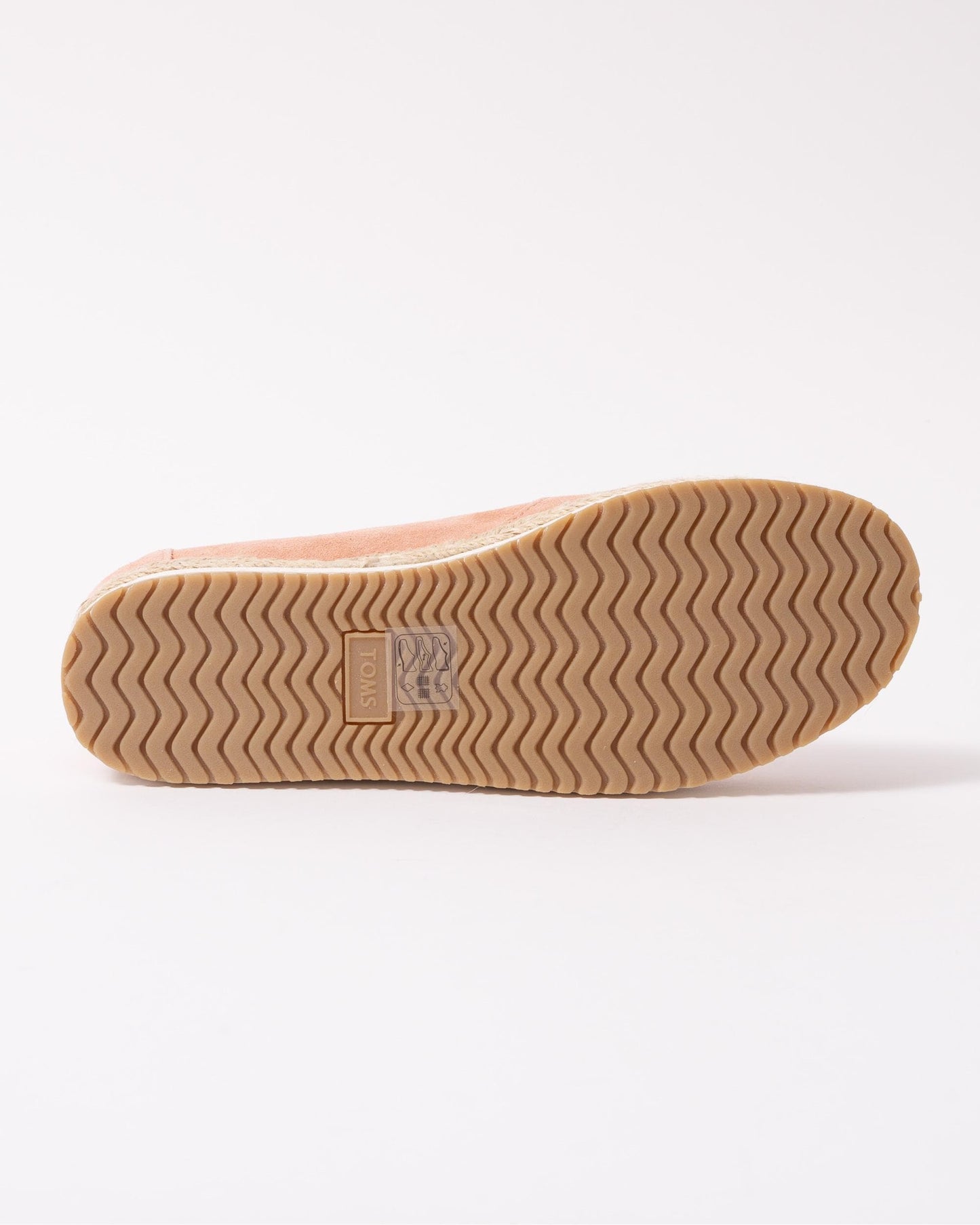 TOMS Coral Pink Suede Womens Palma Espadrille