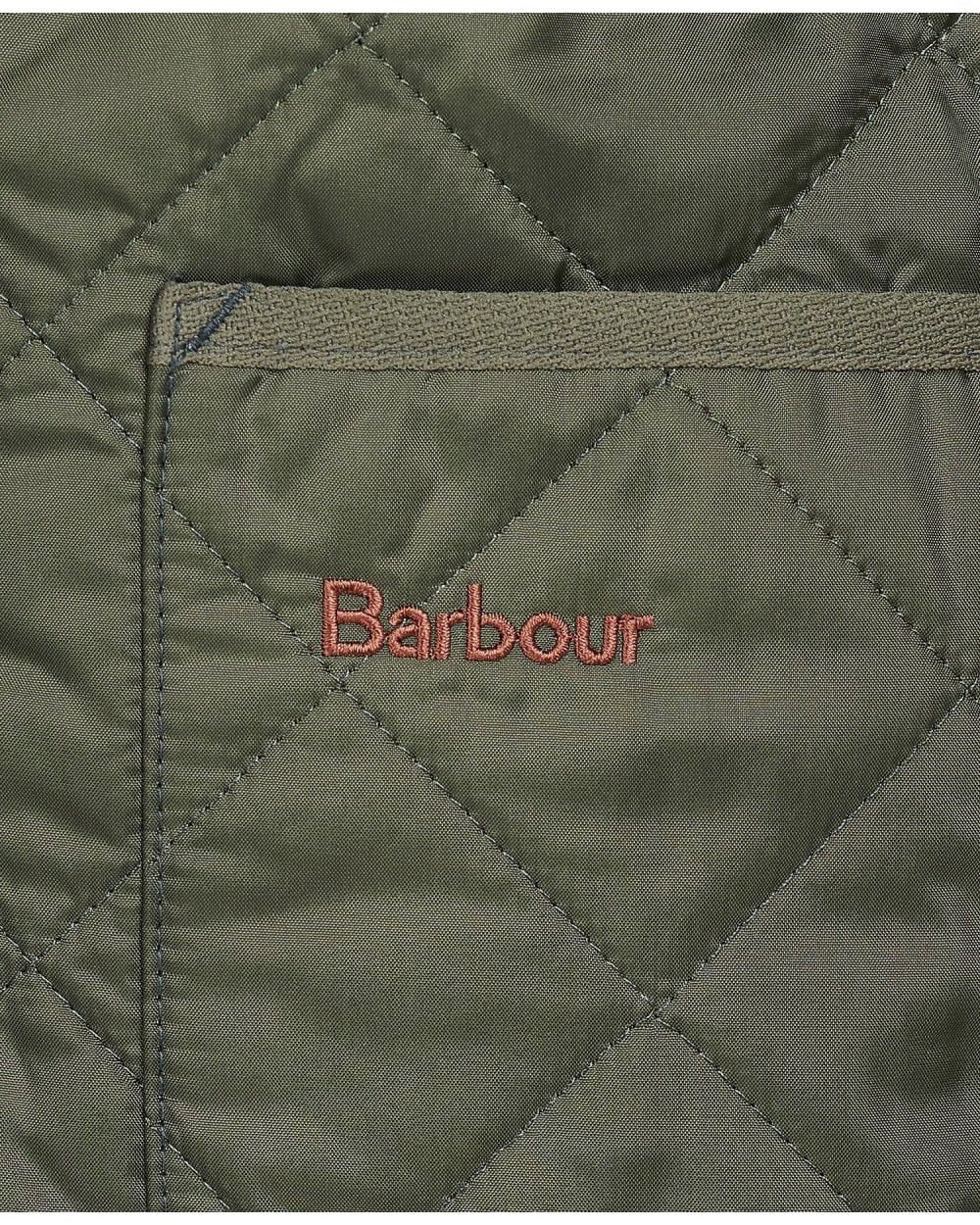 Barbour Quilted Mens Waistcoat/Zip-In Liner - Olive/Classic