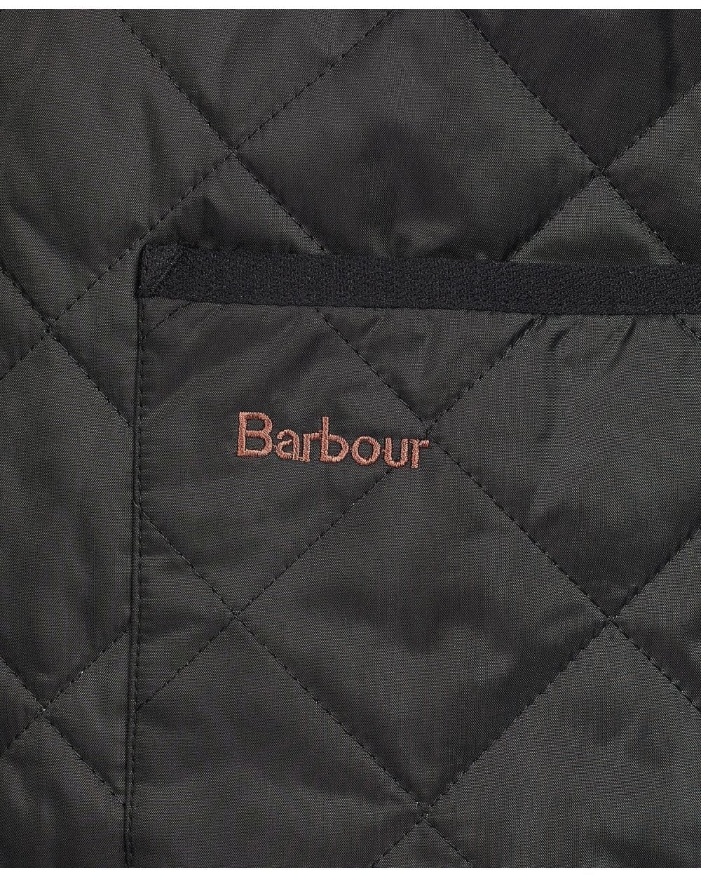 Barbour Quilted Mens Waistcoat/Zip-In Liner - Black/Modern