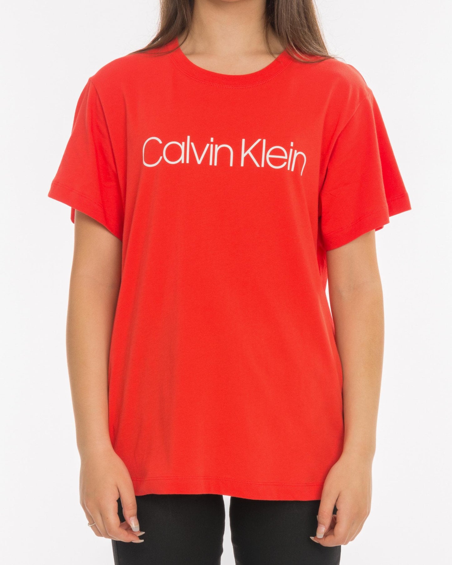Calvin Klein Logo Print Womens T-Shirt