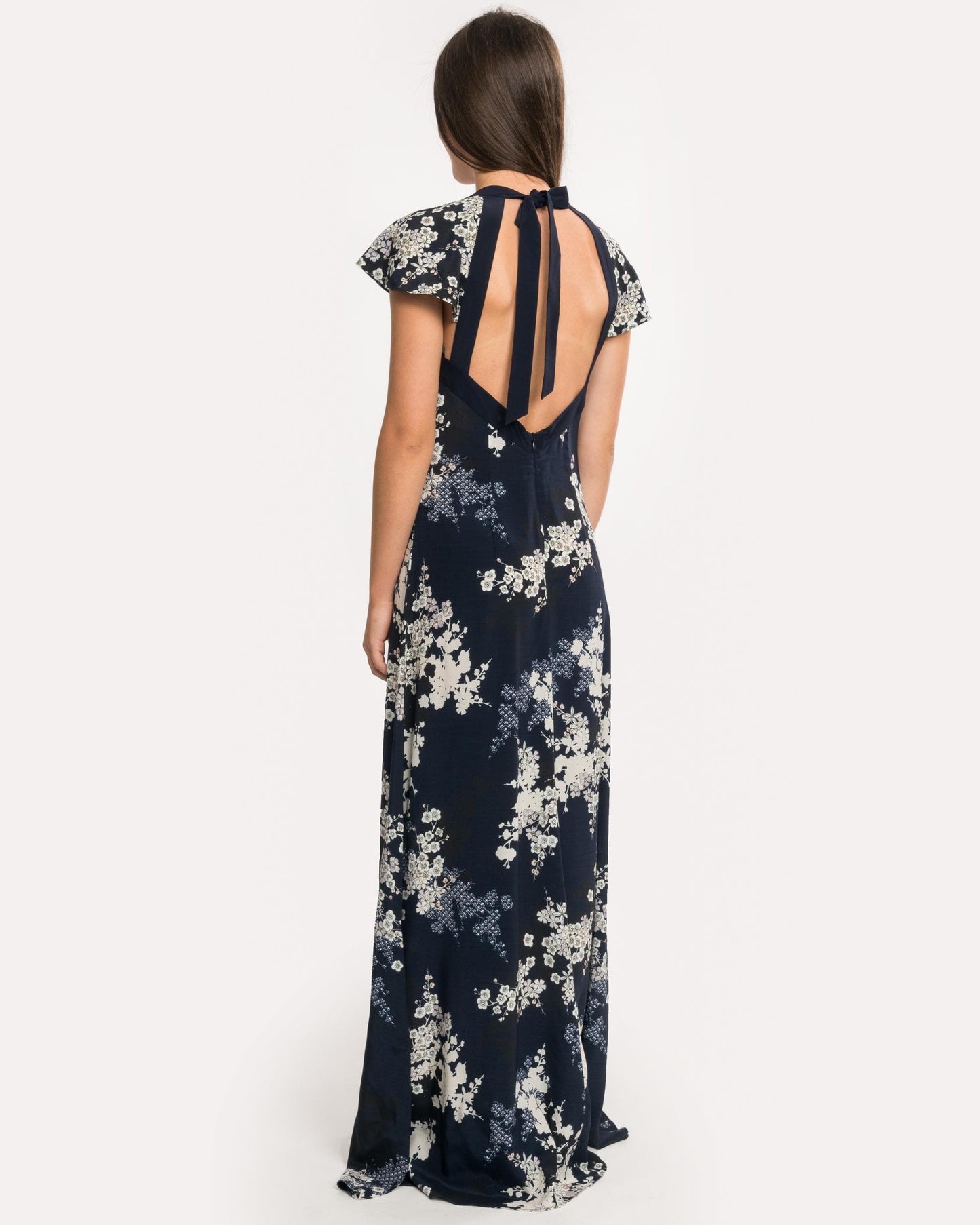 French Connection Rishiri Drape Short Sleeved Maxi Dress