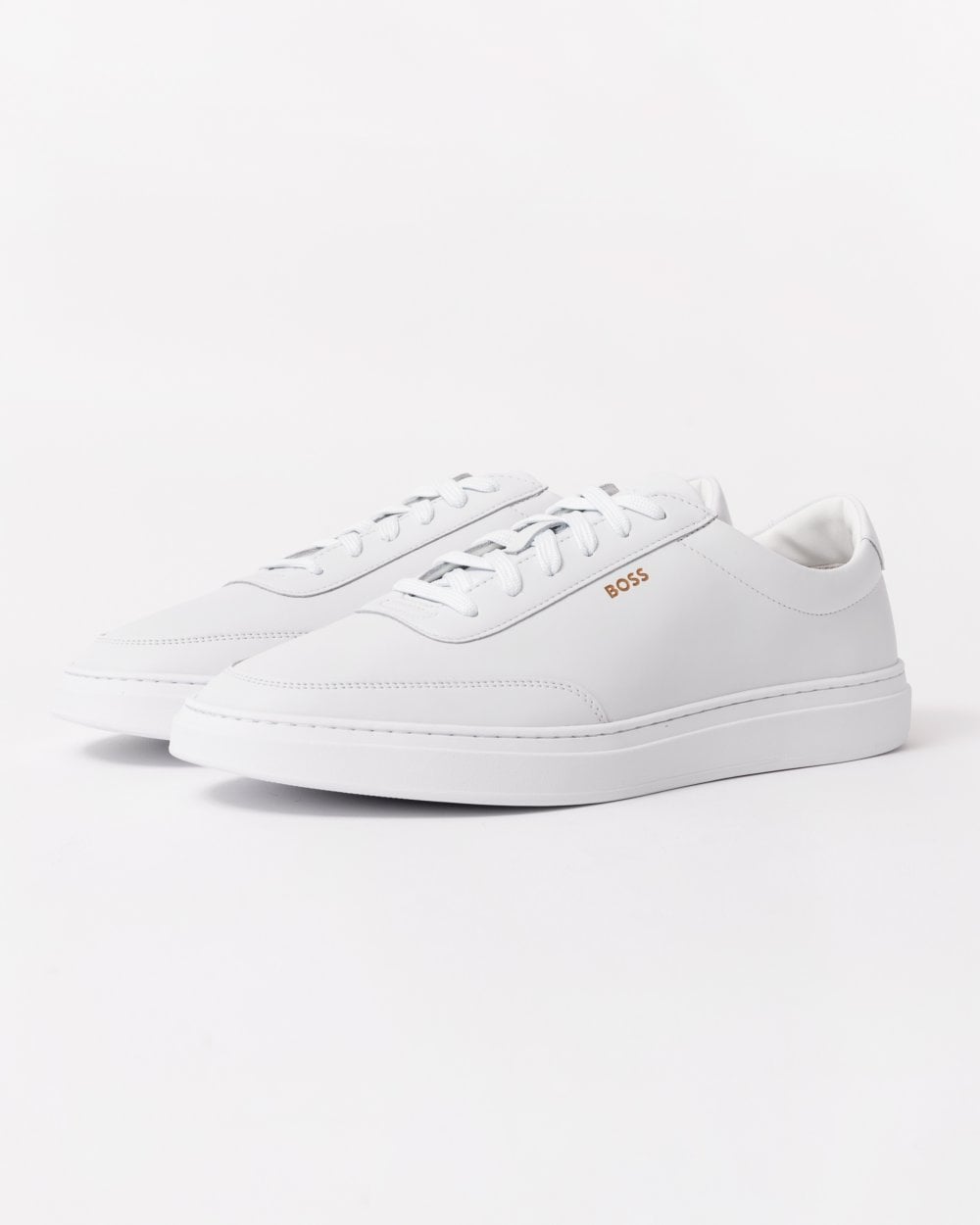 BOSS Orange Kieran Tenn Mens Leather Trainers 50536504