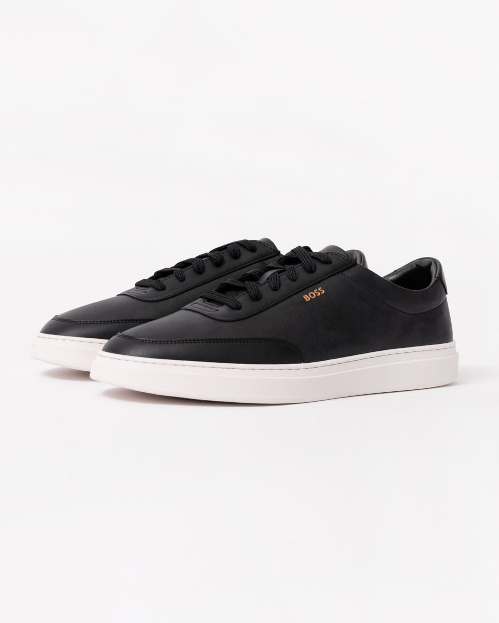 BOSS Orange Kieran Tenn Mens Leather Trainers 50536504