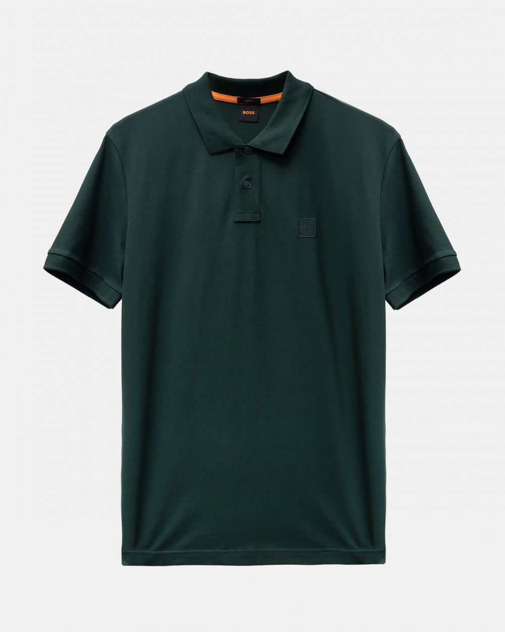 BOSS Orange Passenger Mens Stretch-Cotton Slim-Fit Polo Shirt with Logo Patch