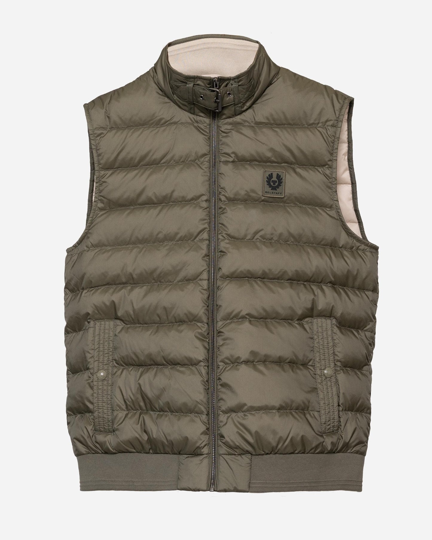 Belstaff Mens Lightweight Down Circuit Gilet - Surplus Green