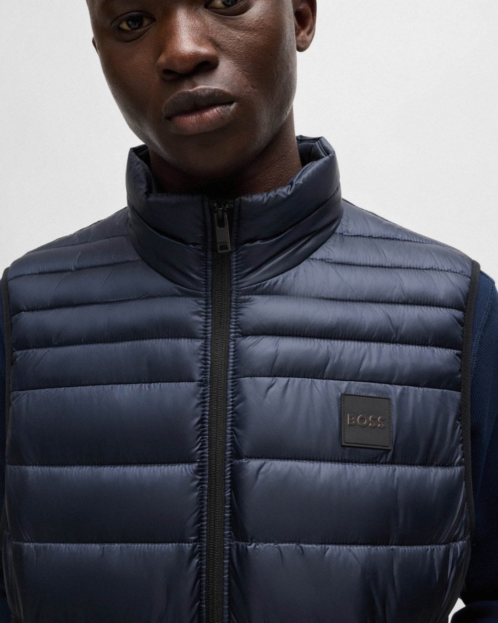 BOSS Orange Odeno2 Mens Padded Gilet - Dark Blue 404
