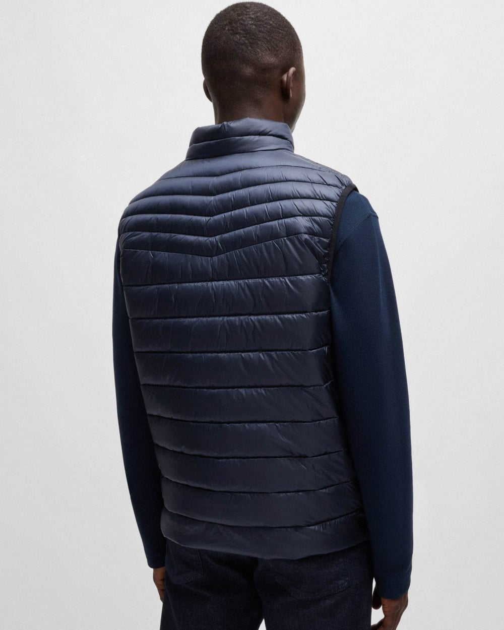 BOSS Orange Odeno2 Mens Padded Gilet - Dark Blue 404
