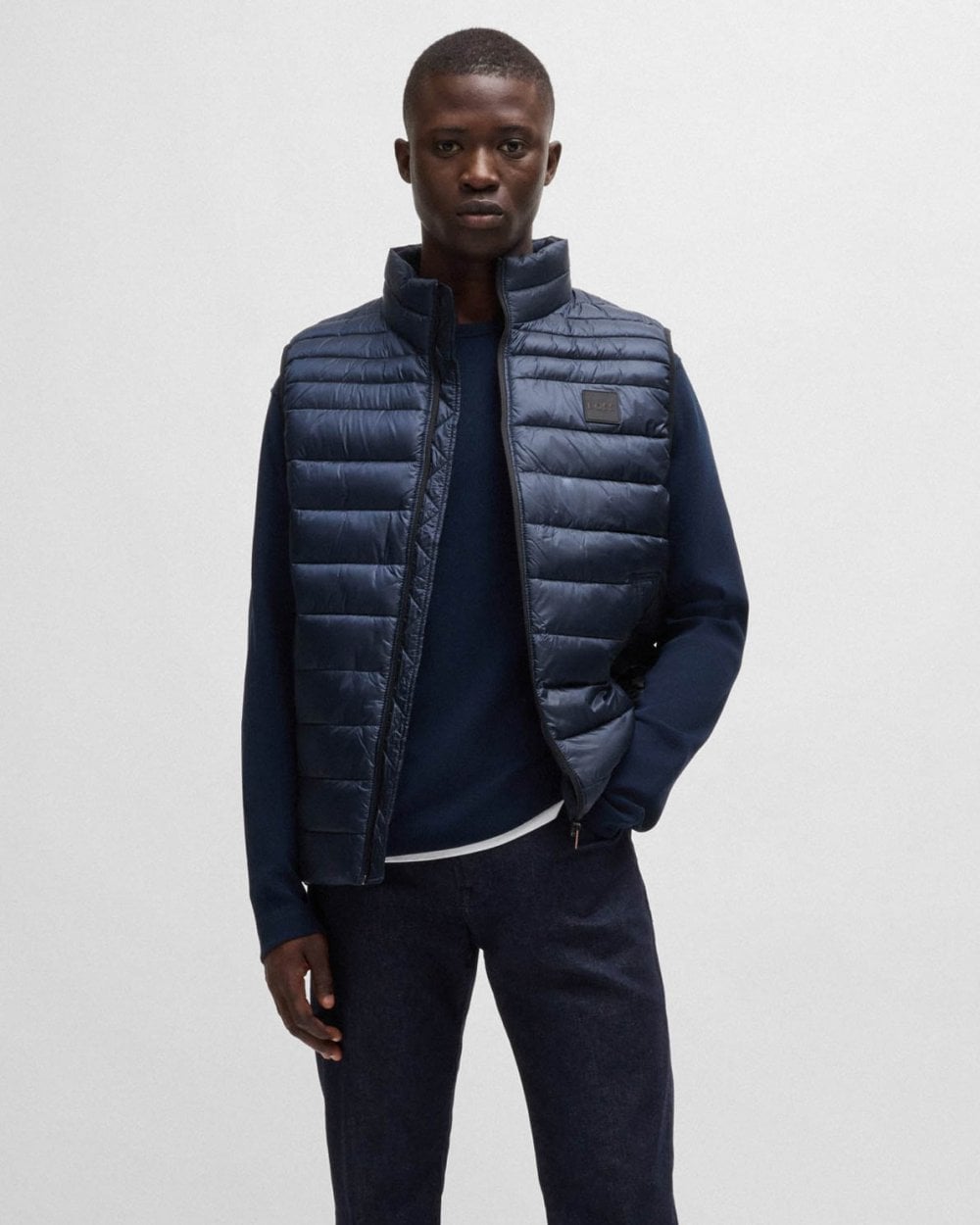 BOSS Orange Odeno2 Mens Padded Gilet - Dark Blue 404