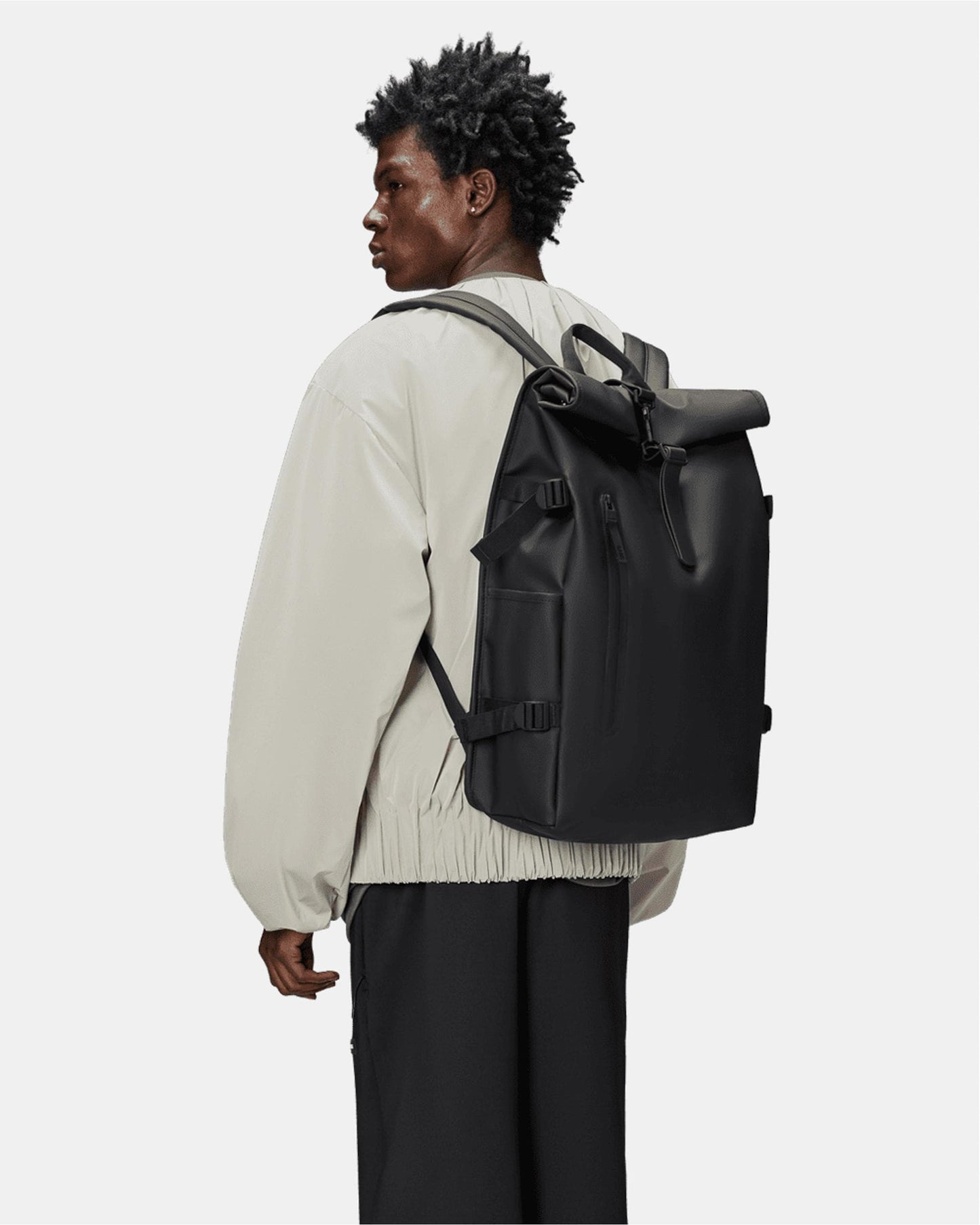 Rains Rolltop Rucksack Large - 01 Black