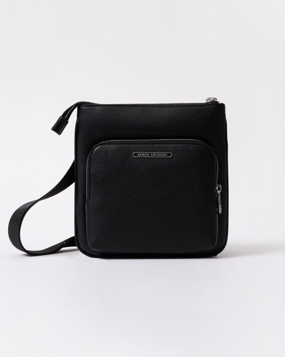 Armani Exchange Mens Faux Leather Messenger Bag