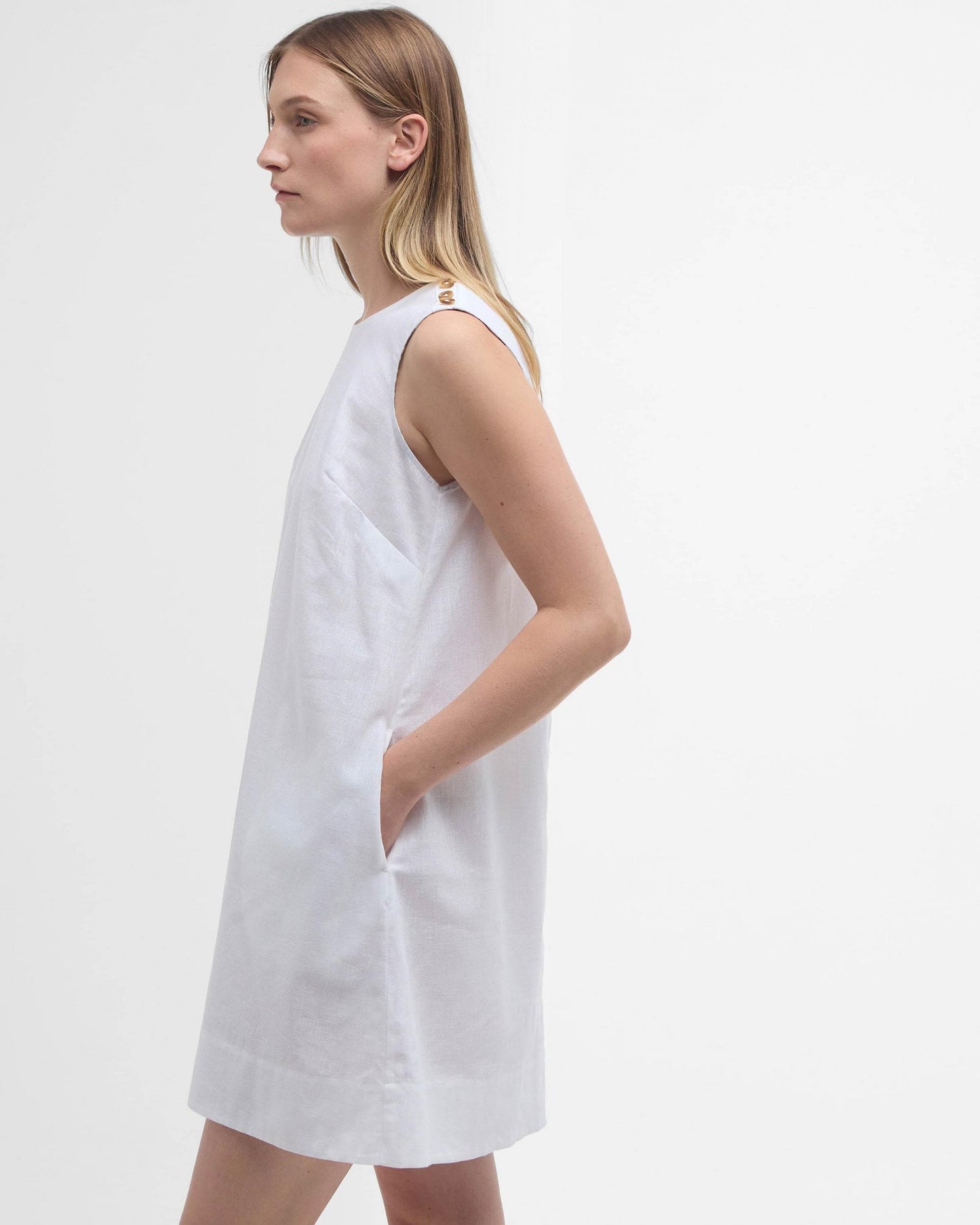 Barbour Lucy Womens Mini Dress - White