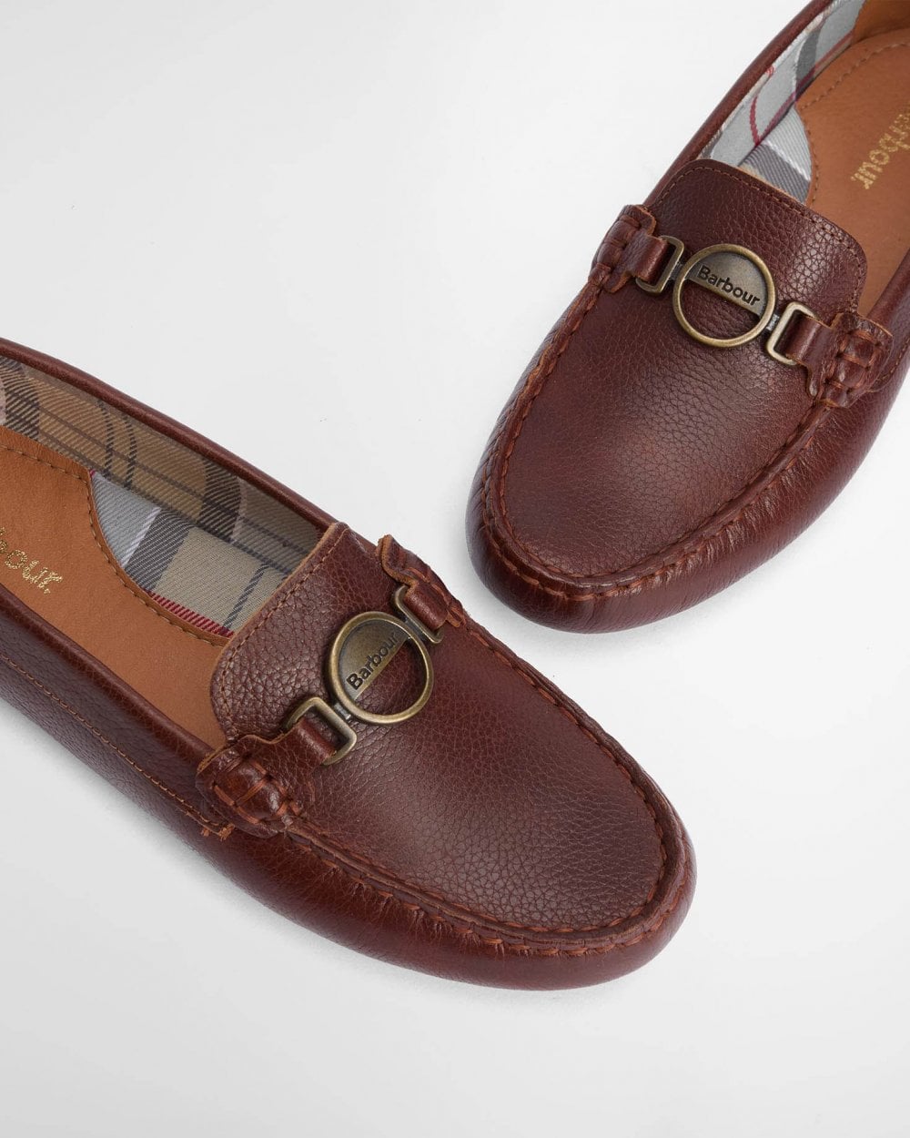 Barbour Laire Womens Driving Shoes - Cognac Leather