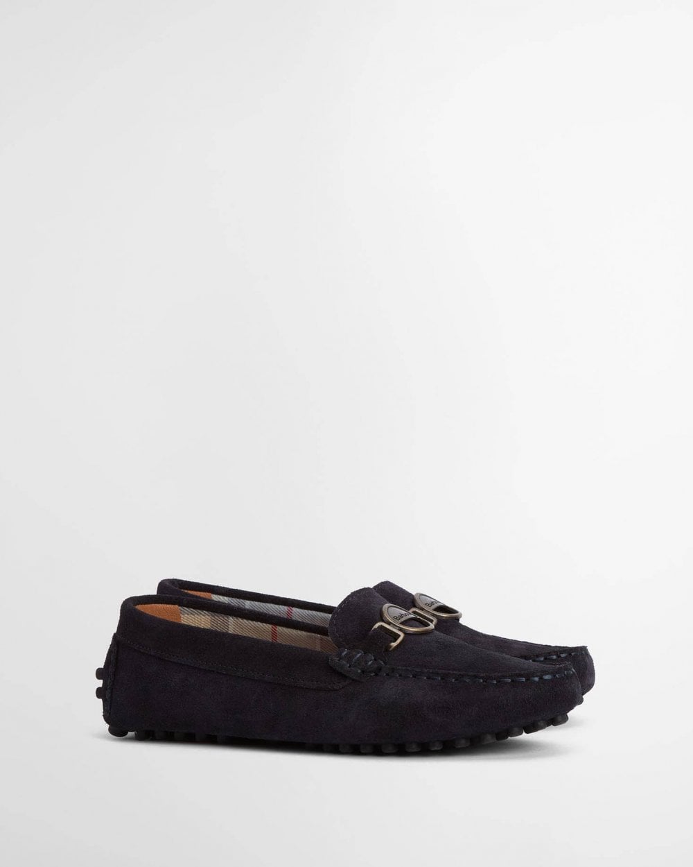 Barbour Laire Womens Driving Shoes - Navy Suede