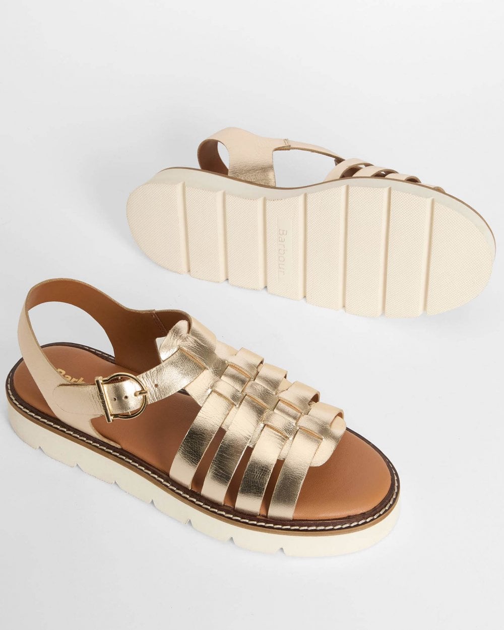Barbour Otterburn Womens Sandals - Gold