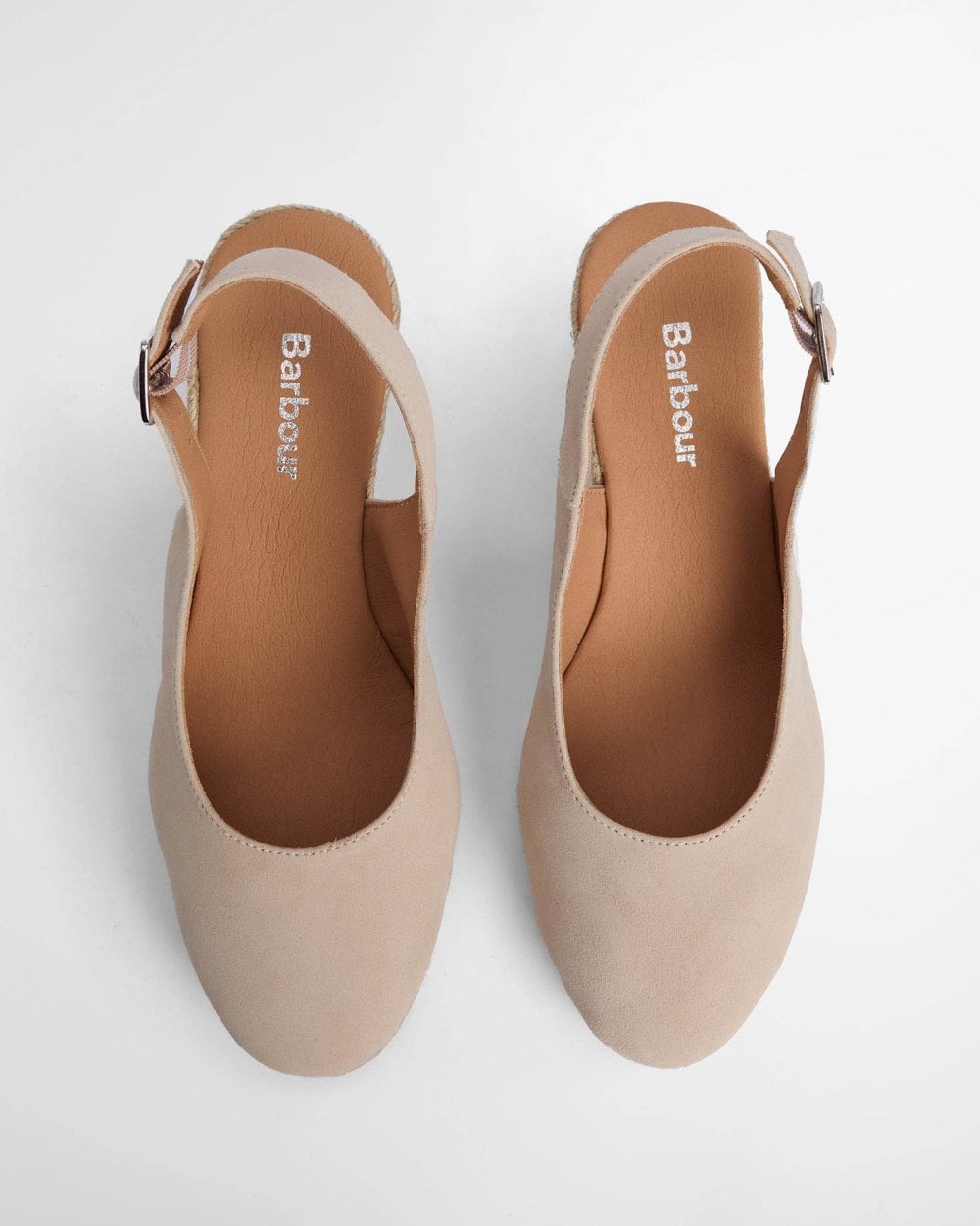 Barbour Hazel Womens Suede Espadrilles - Salt