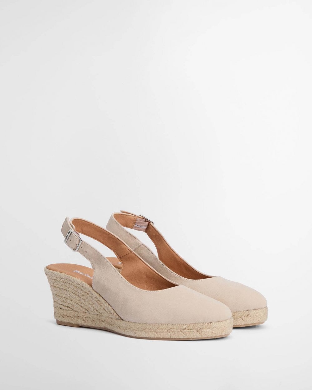 Barbour Hazel Womens Suede Espadrilles - Salt