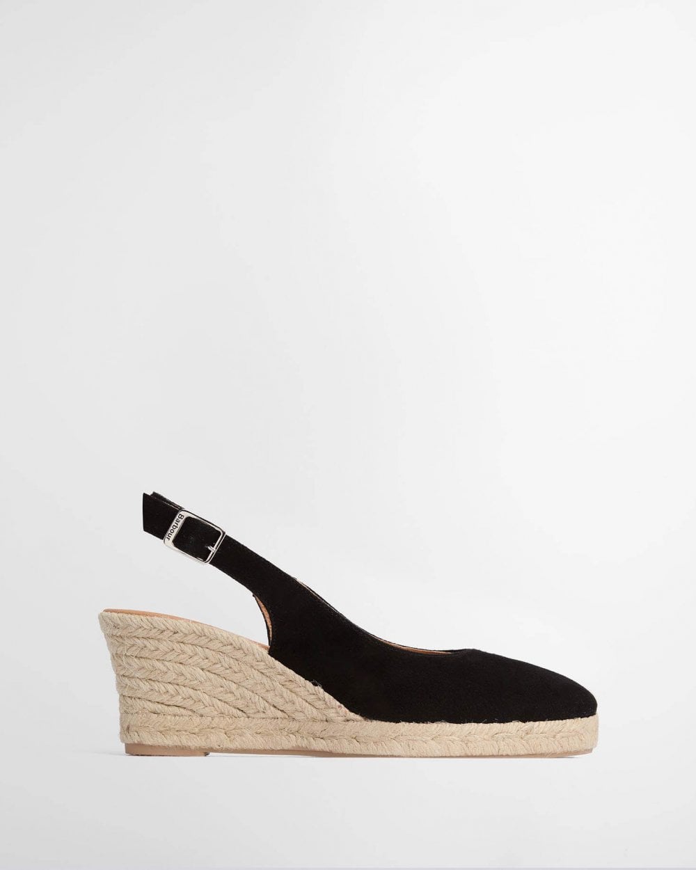 Barbour Hazel Womens Suede Espadrilles - Black