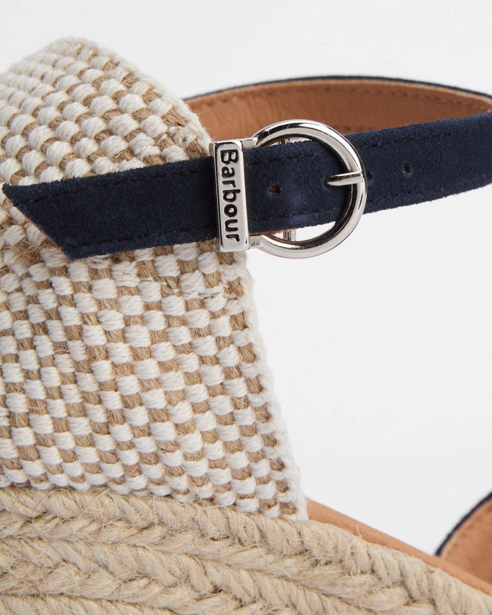 Barbour Elder Womens Suede Espadrilles - Navy