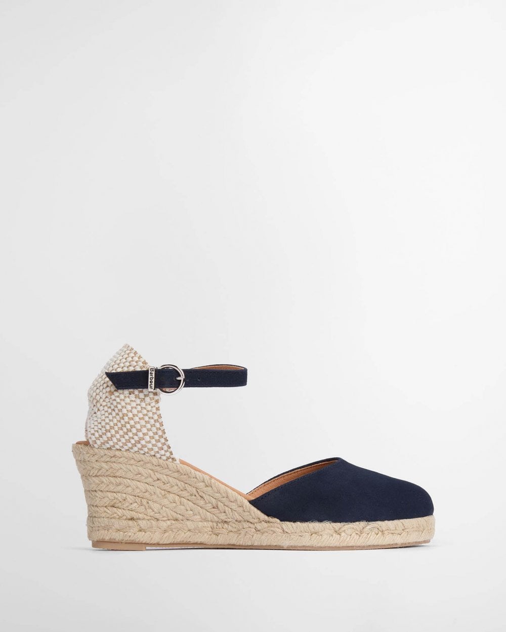 Barbour Elder Womens Suede Espadrilles - Navy