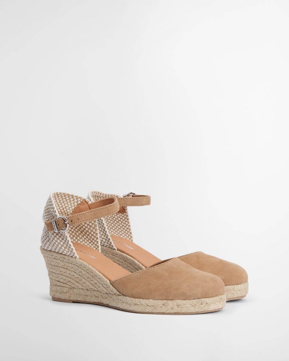 Barbour Elder Womens Suede Espadrilles - Tan