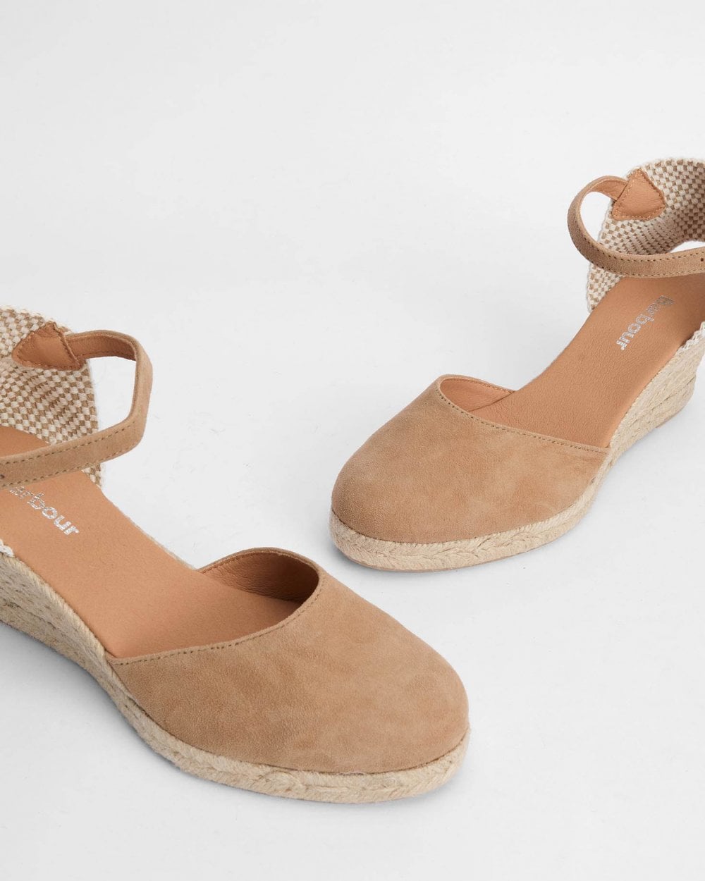 Barbour Elder Womens Suede Espadrilles - Tan